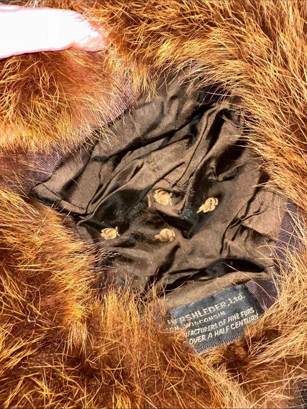 Hershleder Vintage Brown Fur Hat